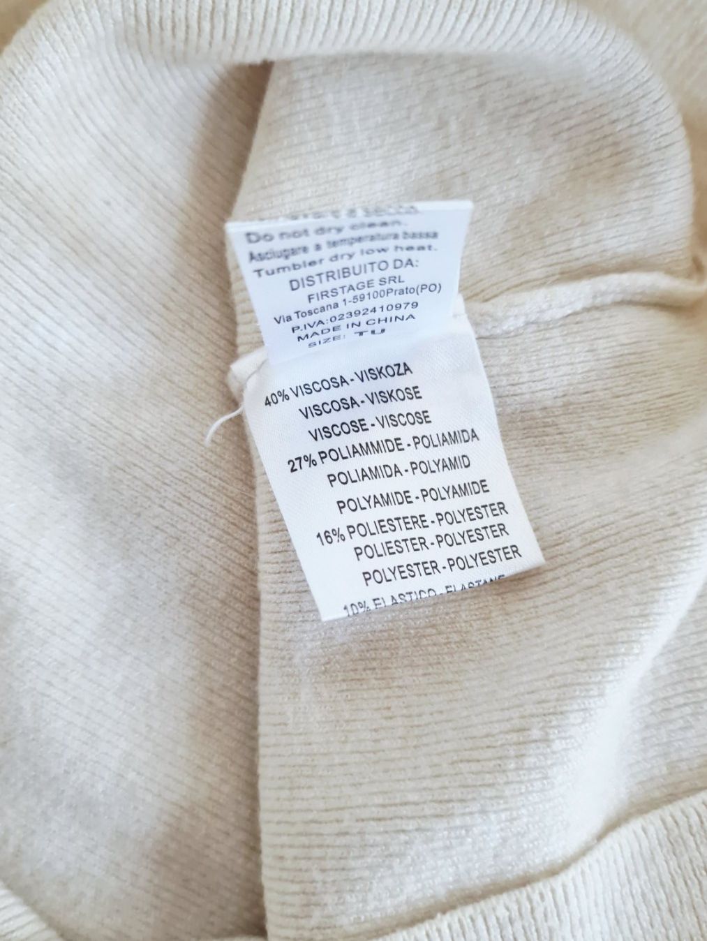Maglioni & Felpe: Damen kurzarm Rollkragen Pullover Firstage Gr. XS Ecru – Usato da Hallau venduto da CHACLA 4