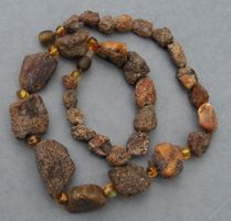 ♥ MIDI KETTE / Baltischer BERNSTEIN / ROH + GESUND ♥