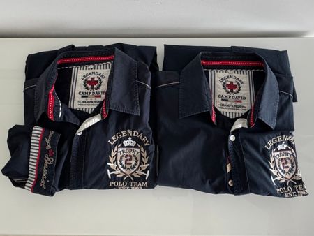 Camp David 2 Hemden, dunkel blau, Gr.XL, Top Zustand