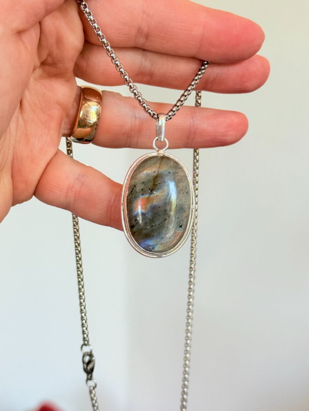 Catenine: Collier Labradorite  - Élégance intemporelle! – Nuovo e nell'imballaggio originale da Genève venduto da AWWA