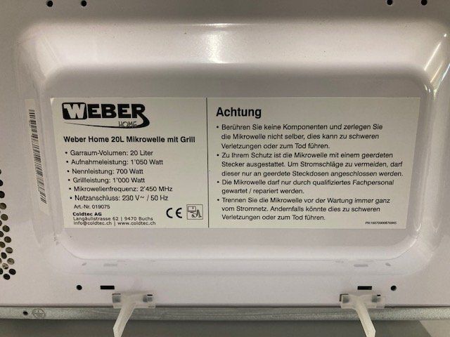 Weber Forni: microwelle ofen von Weber – Usato da Degersheim venduto da astrasta 1