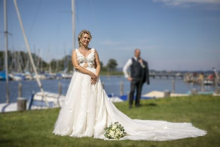 Exklusives Couture Brautkleid - Einzelstück incl. Reifrock