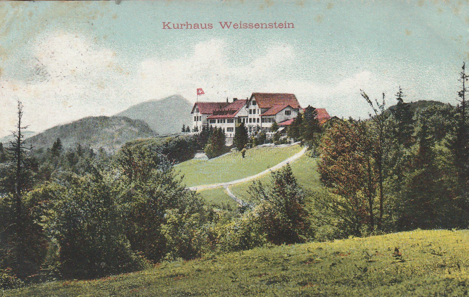 Cartoline postali: Alte Ansichtskarte Kurhaus Weissenstein 1909 – Usato da Rupperswil venduto da Ema10