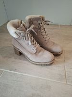 Tamaris Stiefelette Leder Beige