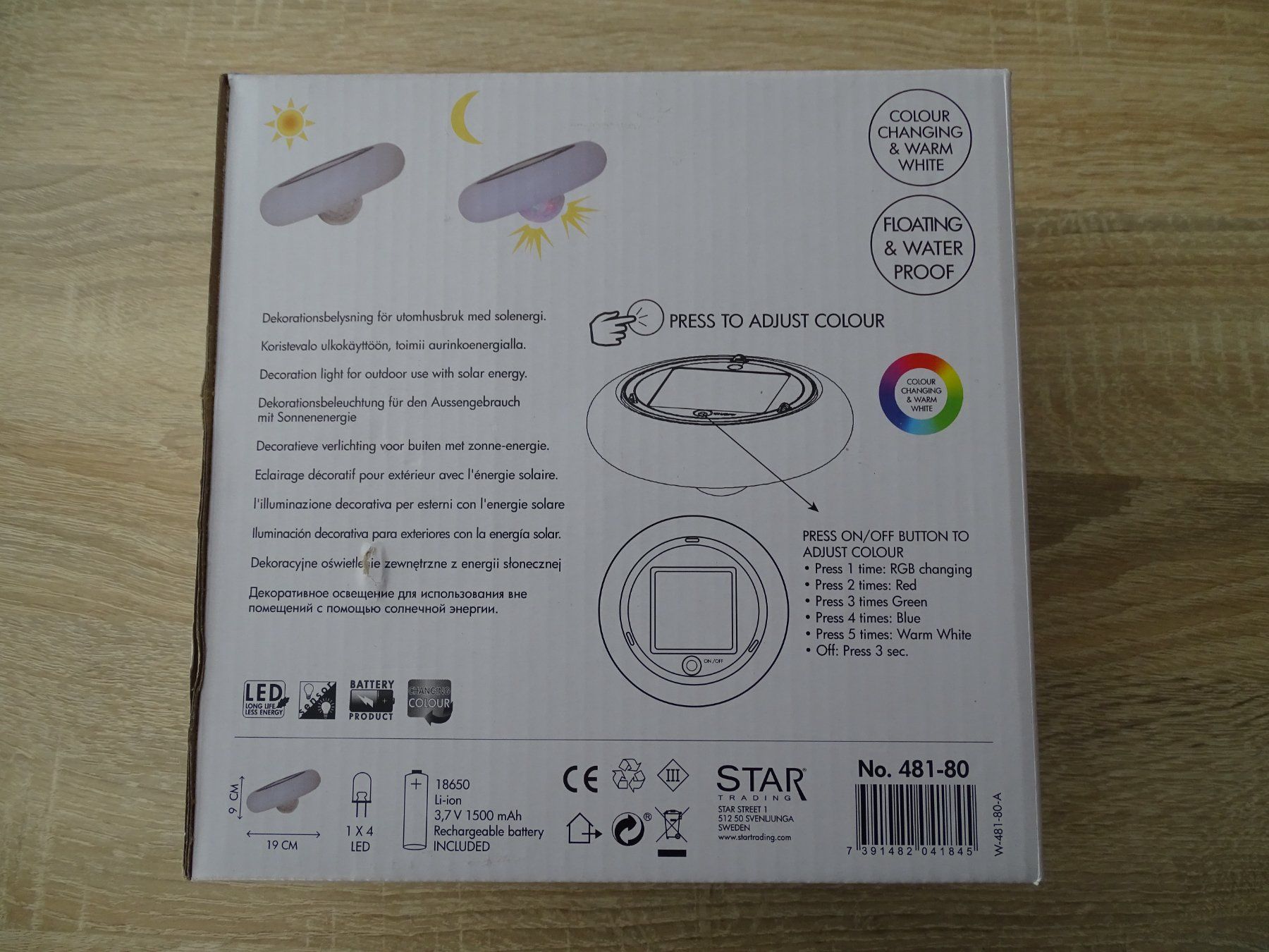 Lampade: LED Pool Licht Solar Energy Mehrfarbig – Nuovo e nell'imballaggio originale da Obergerlafingen venduto da S-T-S 7