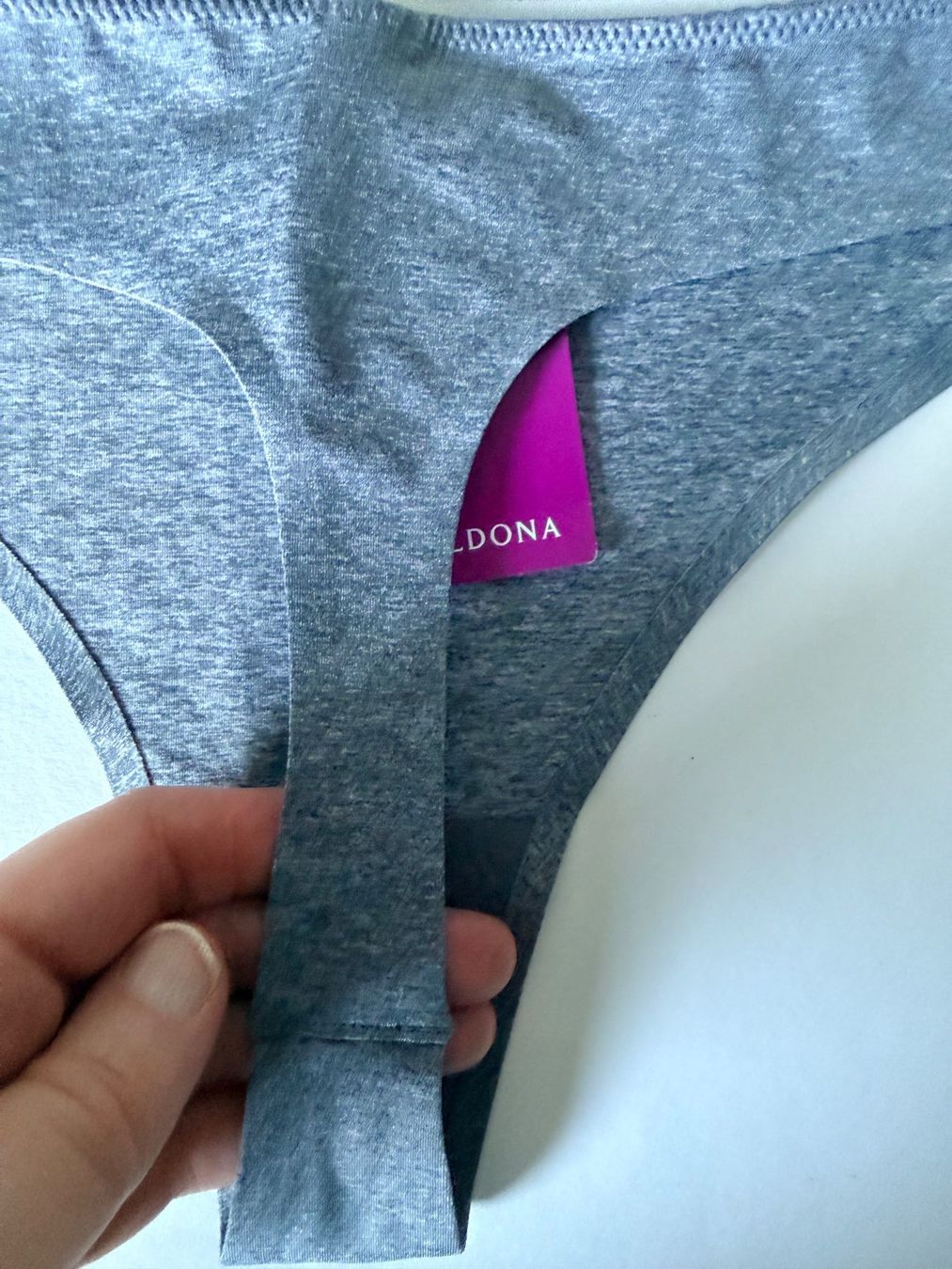 Beldona Altra biancheria intima: BELDONA, String DEA, Grösse L, Farbe Grau meliert – Nuovo e nell'imballaggio originale da Rudolfstetten venduto da gst_g7xl 3