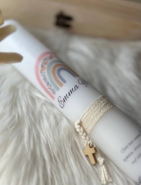 Candele: Taufkerze REGENBOGEN  – Usato da Glis venduto da KubEmma.ch 1