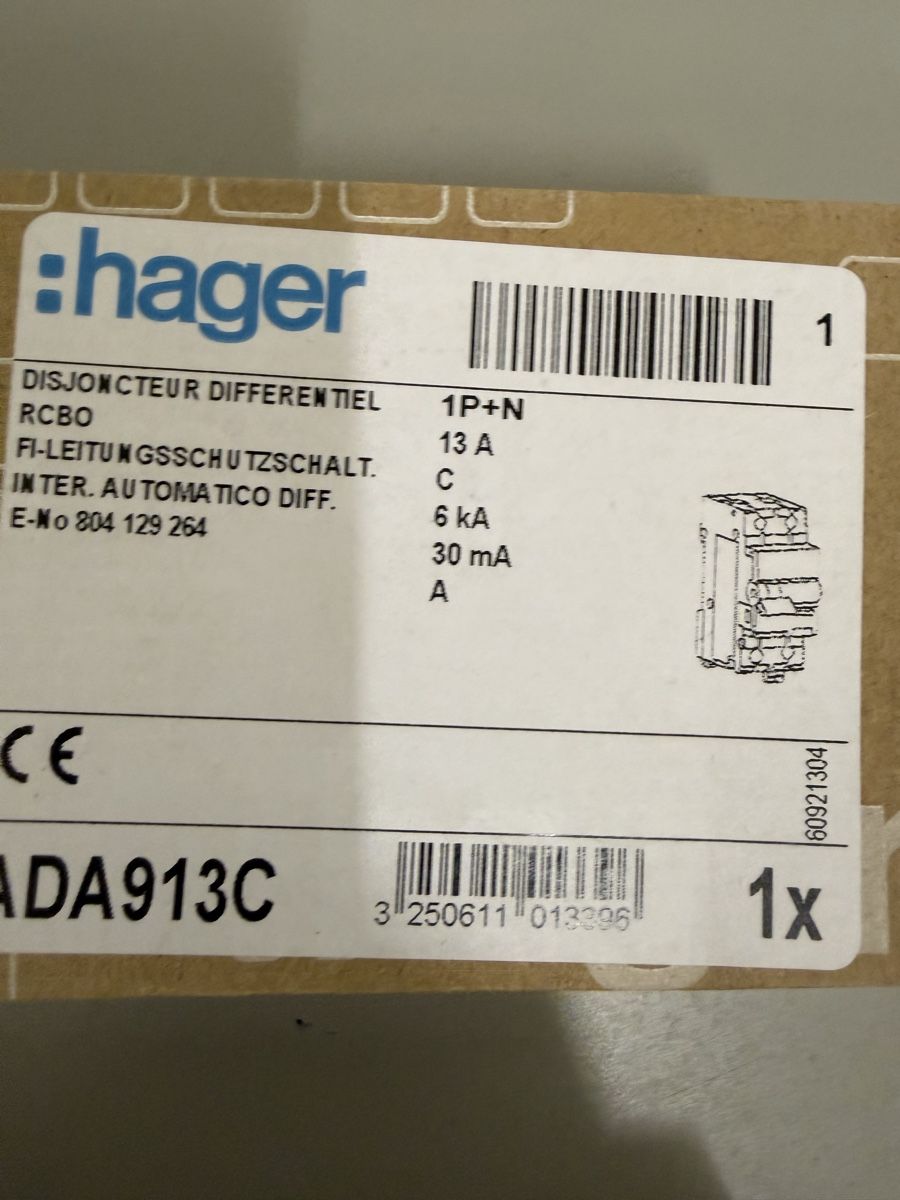 Hager Componenti elettronici: Hager Sicherung fils C13,C16 – Nuovo e nell'imballaggio originale da Zürich venduto da papaplatte 2