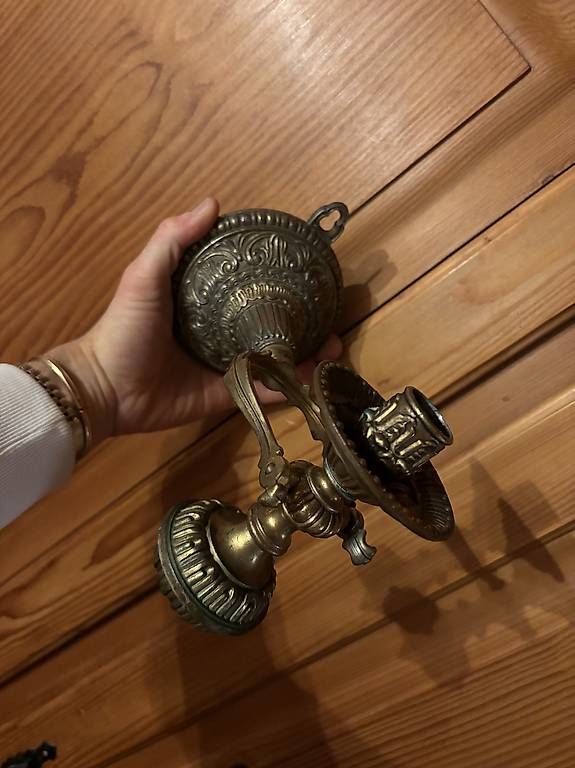 Lampade: Messing Wandleuchter Kerzenhalter – Usato da Laupen ZH venduto da atmagym 2