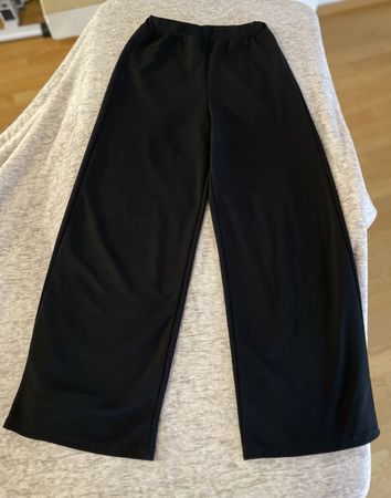 Schwarz Stoffhose