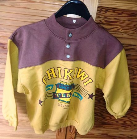 Pullover mit Stehkragen mit Knöpfen