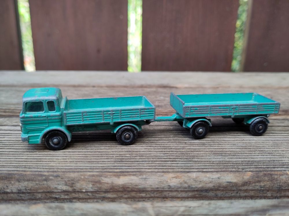 Matchbox – Camion Mercedes Avec Remorque – Séries 1 Et 2 – Boîte D'origine