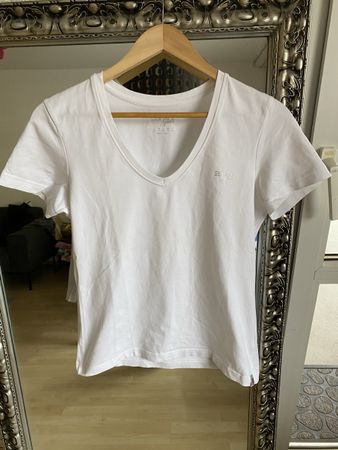 Esprit Sports Shirt, Gr. 40weiss, V-Ausschnitt