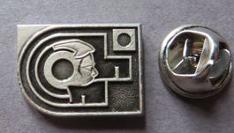 PIN, SCHWEIZ SPORTSCHÜTZEN SILBERFARBEN, HUGUENIN