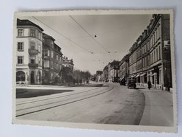 Ansichtskarte Basel Zürcherstrasse gelaufen 1950 Rmu