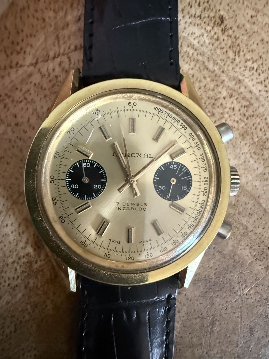 Mirexal Orologi: Mirexal Herren-Chronograph, Handaufzug – Usato da Sachseln venduto da TsuaRi