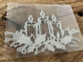 Neue Stanzschablone Kerzen / Weihnachten