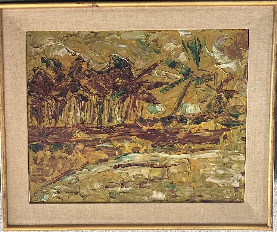 Dipinti: Landscape 'TEAMAE MOOREA' 1968  – Usato da Eclépens venduto da Chris_1751