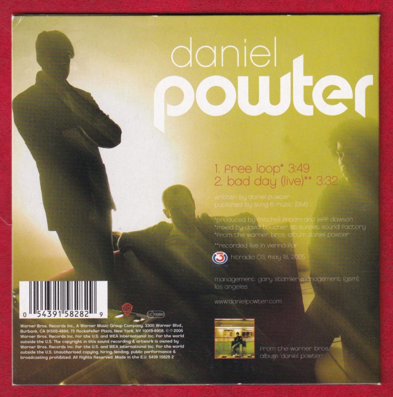 CDs: Daniel Powter - Free Loop (CD-Single) – Gebraucht aus Zürich von Pfluftl2000 1