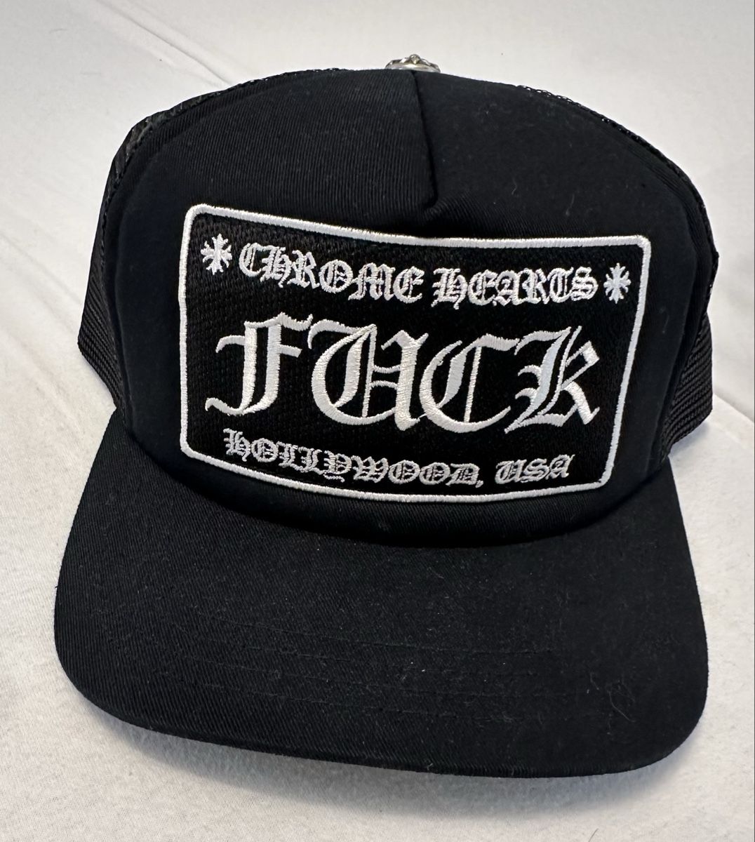 Chrome Hearts Copricapi, berretti & cappellini: Chrome Hearts CH Hollywood Trucker Hat – Nuovo (secondo la descrizione) da Schaffhausen venduto da Guckyy