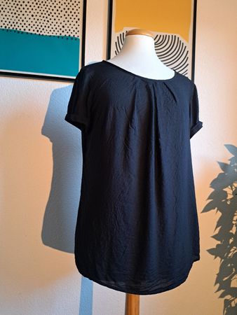 Street One Shirt Nora schwarz Viskose guter Zustand Gr 38