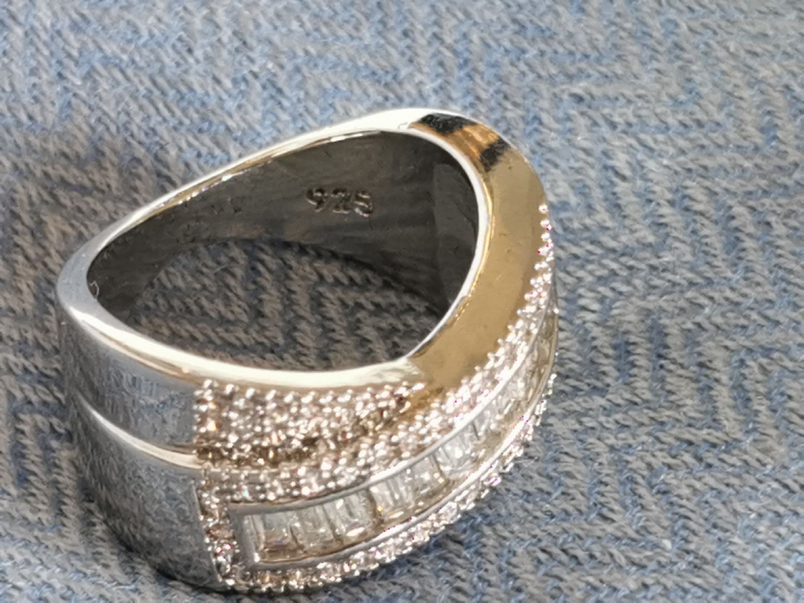 Anelli: Damen Silber 925 Ring mit Zirkone – Nuovo e nell'imballaggio originale da Schlieren venduto da vlalif 5
