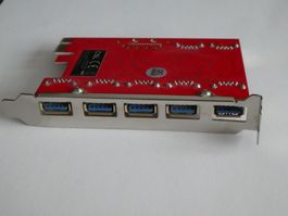 Hub intern mit 5 USB-Ports + 2 intern
