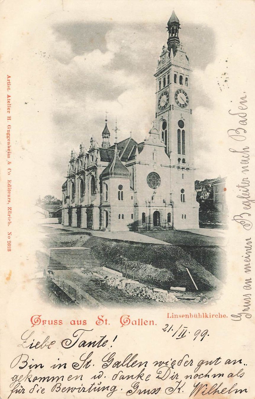 Cartoline postali: Gruss st. gallen – Usato da Biasca venduto da Blenio71