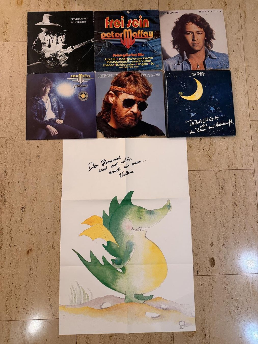 Dischi in vinile: PETER MAFFAY - 6 Lps und Grosses Poster Tabaluga – Usato da luterbach venduto da boxster4
