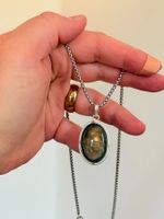 Collier avec pierre labradorite véritable✨