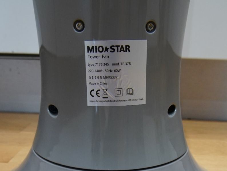 Mio Star Ventilatori: Turmventilator Mio Star – Usato da Wil SG venduto da froschbiss 2