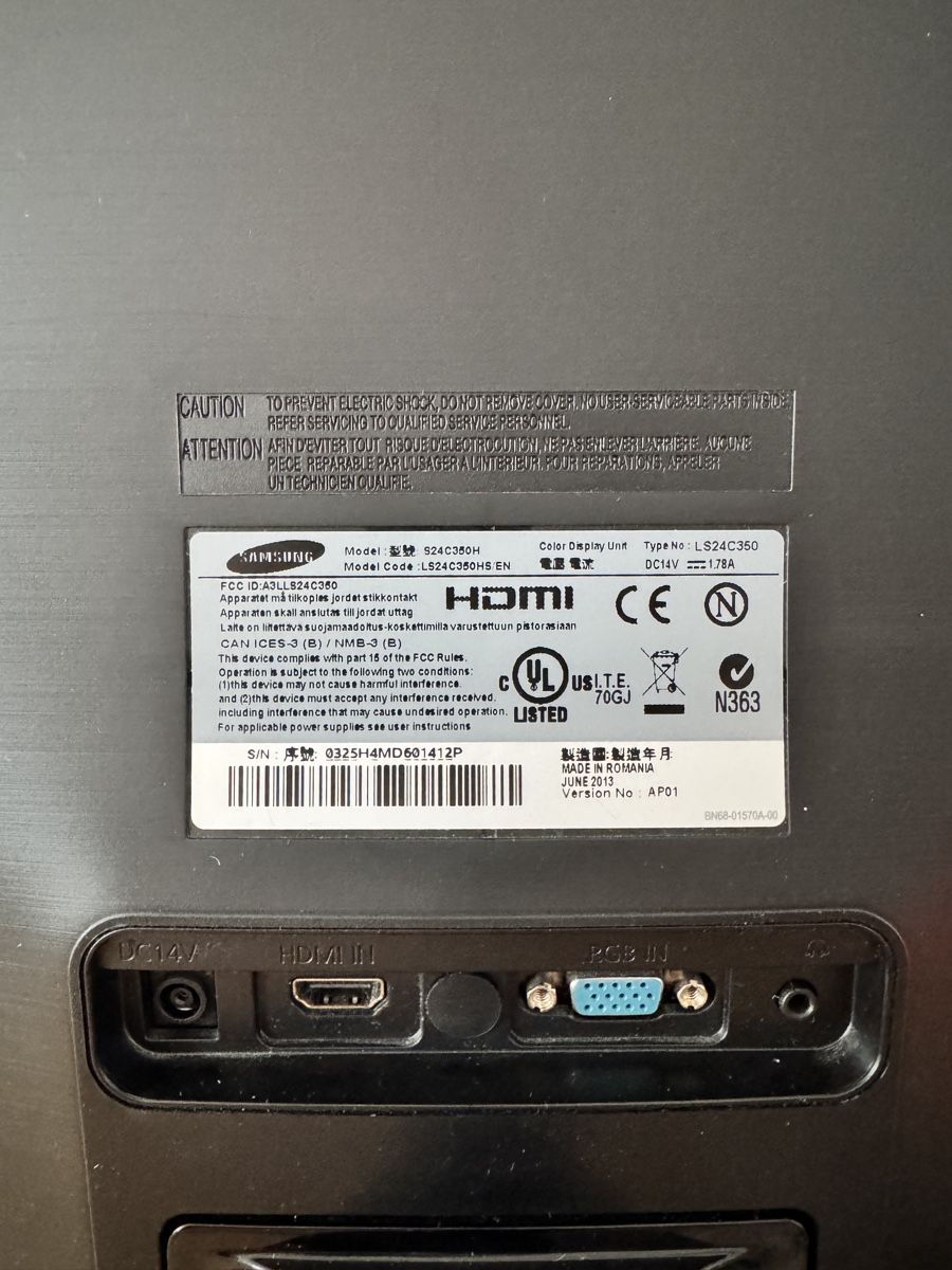Samsung Ecrans: Samsung 23.6 Zoll Bildschirm – D'occasion à Saas im Prättigau par bonamiCH 3
