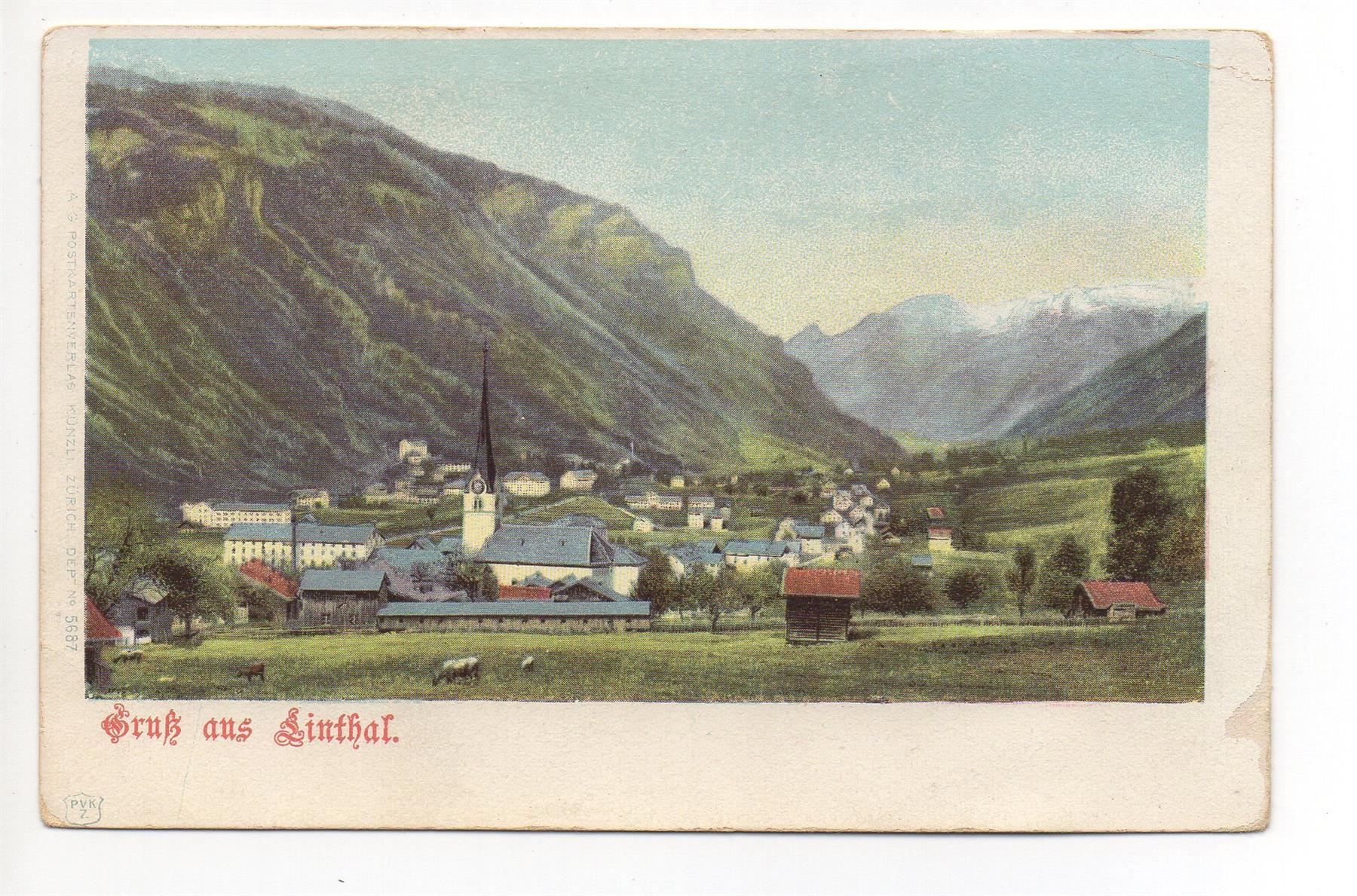 Cartes postales: Gruss aus LINTHAL – D'occasion à Jona par philajona