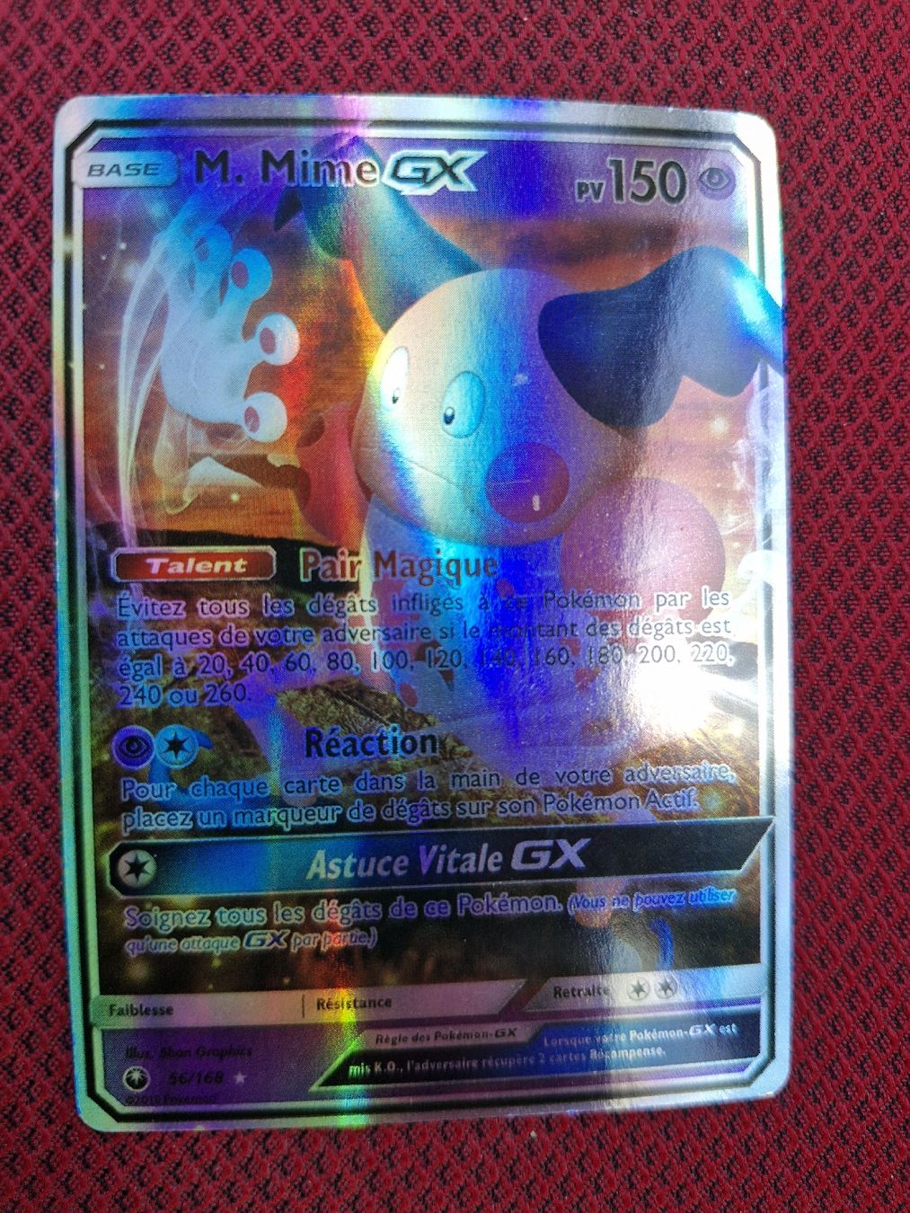 Pokémon Carte collezionabili: Pokemon M. Mime GX 56/168 – Usato da Muri AG venduto da endless88