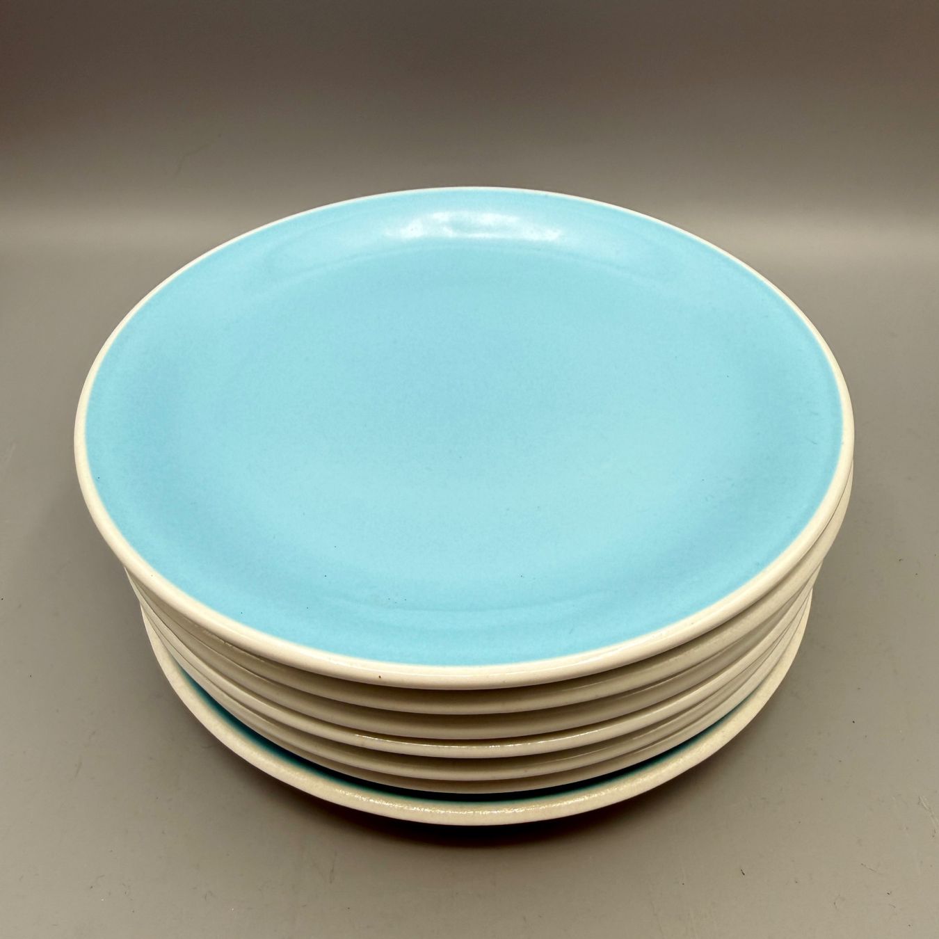 Rössler Teller: 7 Dessertteller  Rössler Blau 19cm – Gebraucht aus Ueberstorf von Brocandi