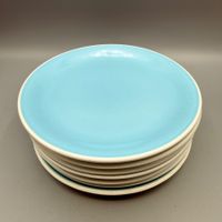 7 Dessertteller  Rössler Blau 19cm