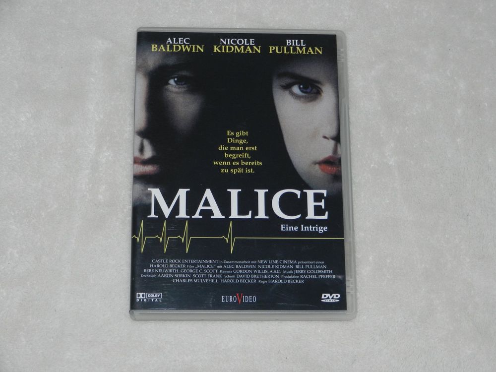 DVD ALEC BALDWIN,NICOLE KIDMAN MALICE EINE INTRIGE Kaufen auf Ricardo