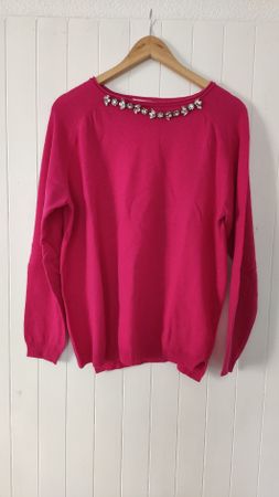 Damenpullover, Grösse L, Rosarot, Neu