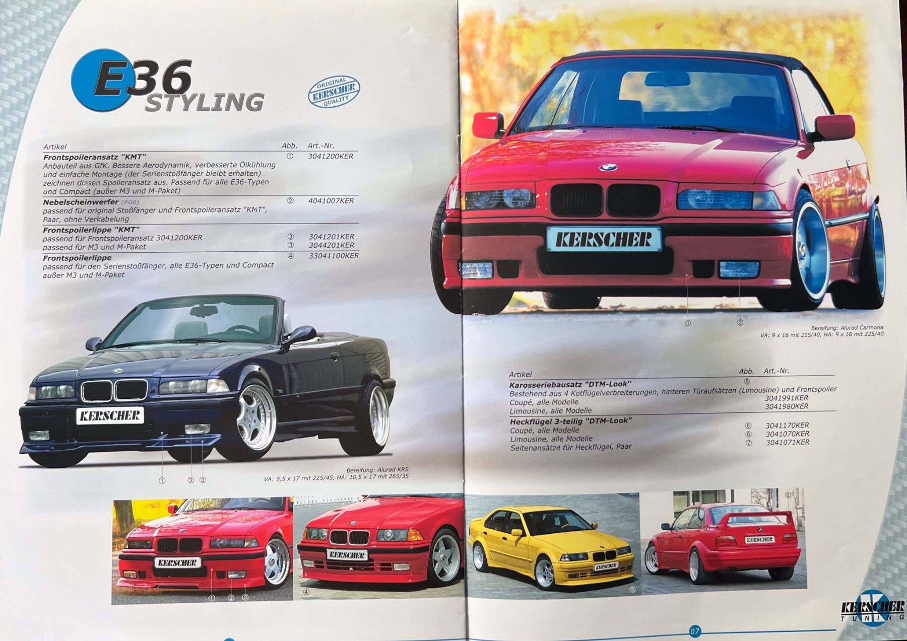 BMW Dokumente: ZUBEHÖR PROSPEKT | KERSCHER 3ER BMW - TYP E30/E46 | AB 2003 – Gebraucht aus Unterägeri von Isha04 4