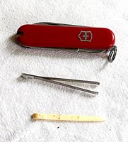 Taschenmesser Victorinox 3 Klingen Klein Rot E