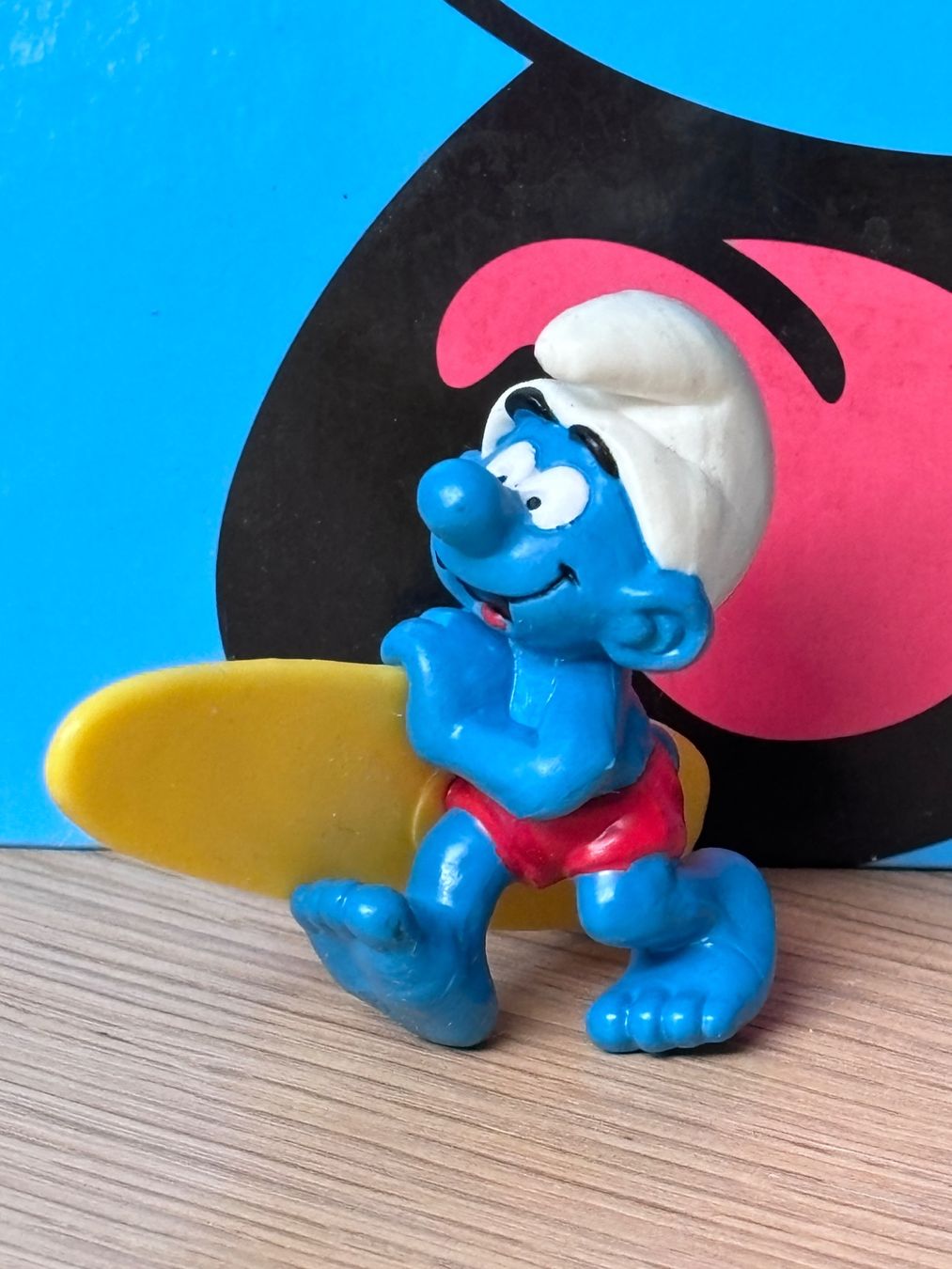 Schleich Statuette: Surfer / Wellenreiter-Schlumpf – Usato da Lyss venduto da Duckszone