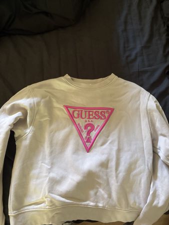 Guess Pulli, Sweatshirt, Rosa Logo, Top Zustand