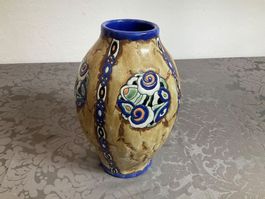 Charles CATTEAU (1880-1966) Vase grès céramique hauteur 25cm