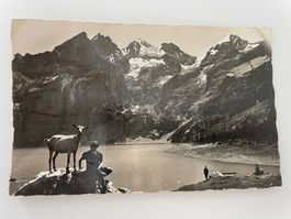Alte Ansichtskarte Oeschinensee Kandersteg, Jahr 1939