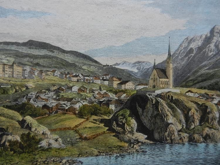 Gravures: Scuol Schuls koloriert – D'occasion à Risch par Rischli15 1