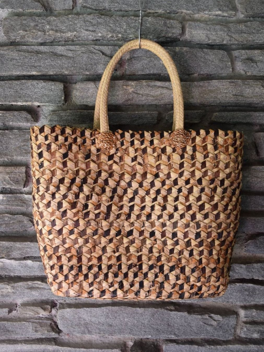 Taschen für Damen: handgewebte Tasche mit Bananenblättern‪ – Neu (gemäss Beschreibung) aus Mezzovico von finsteraar 1