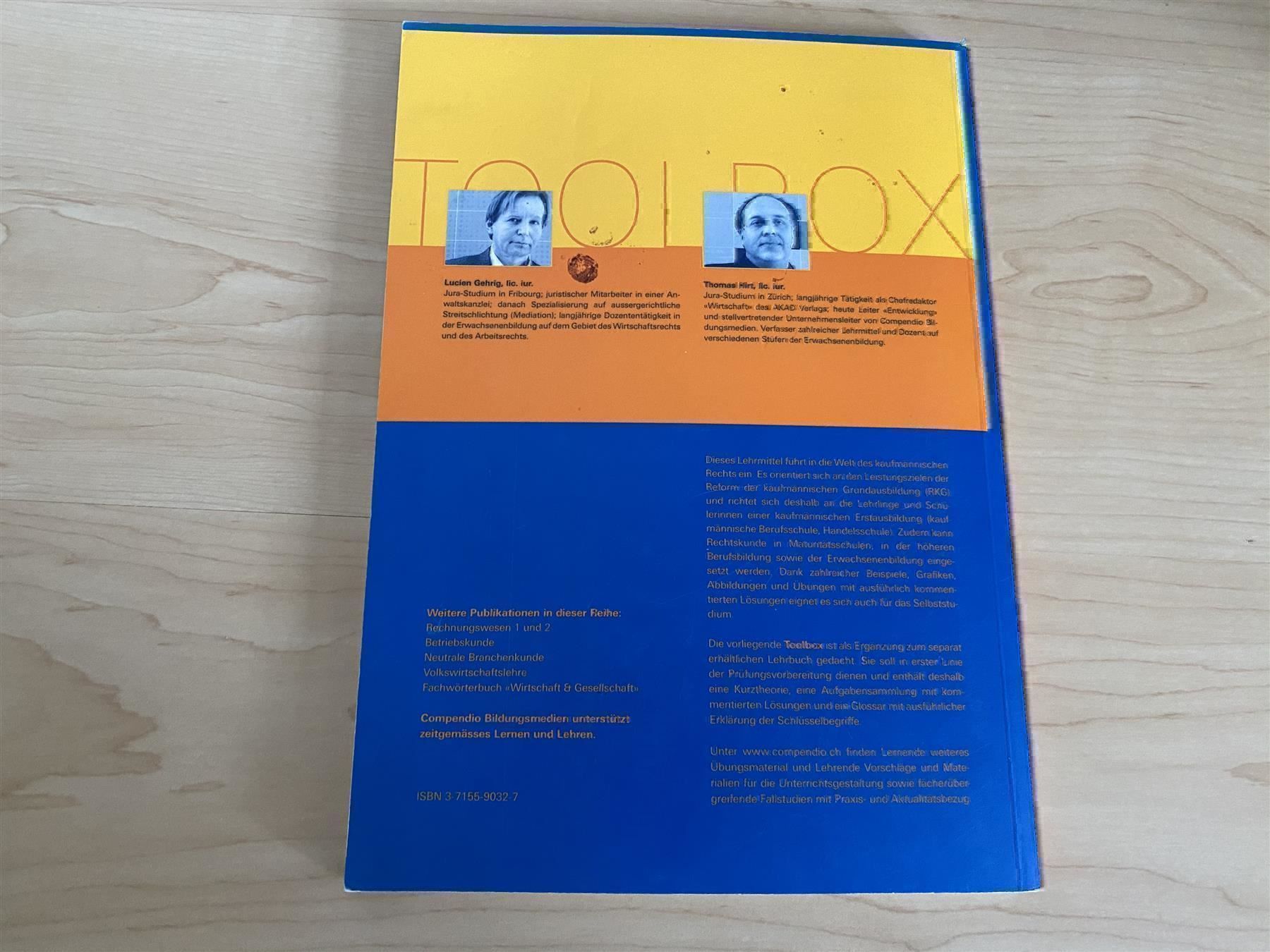 Misurare: Rechtskunde - Toolbox und Glossar – Usato da Buttwil venduto da Mmkg 2
