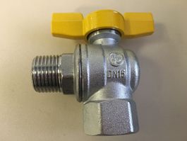 Gas- Eckhahnen 1/2 x 1/2 ! Flügelgriff !