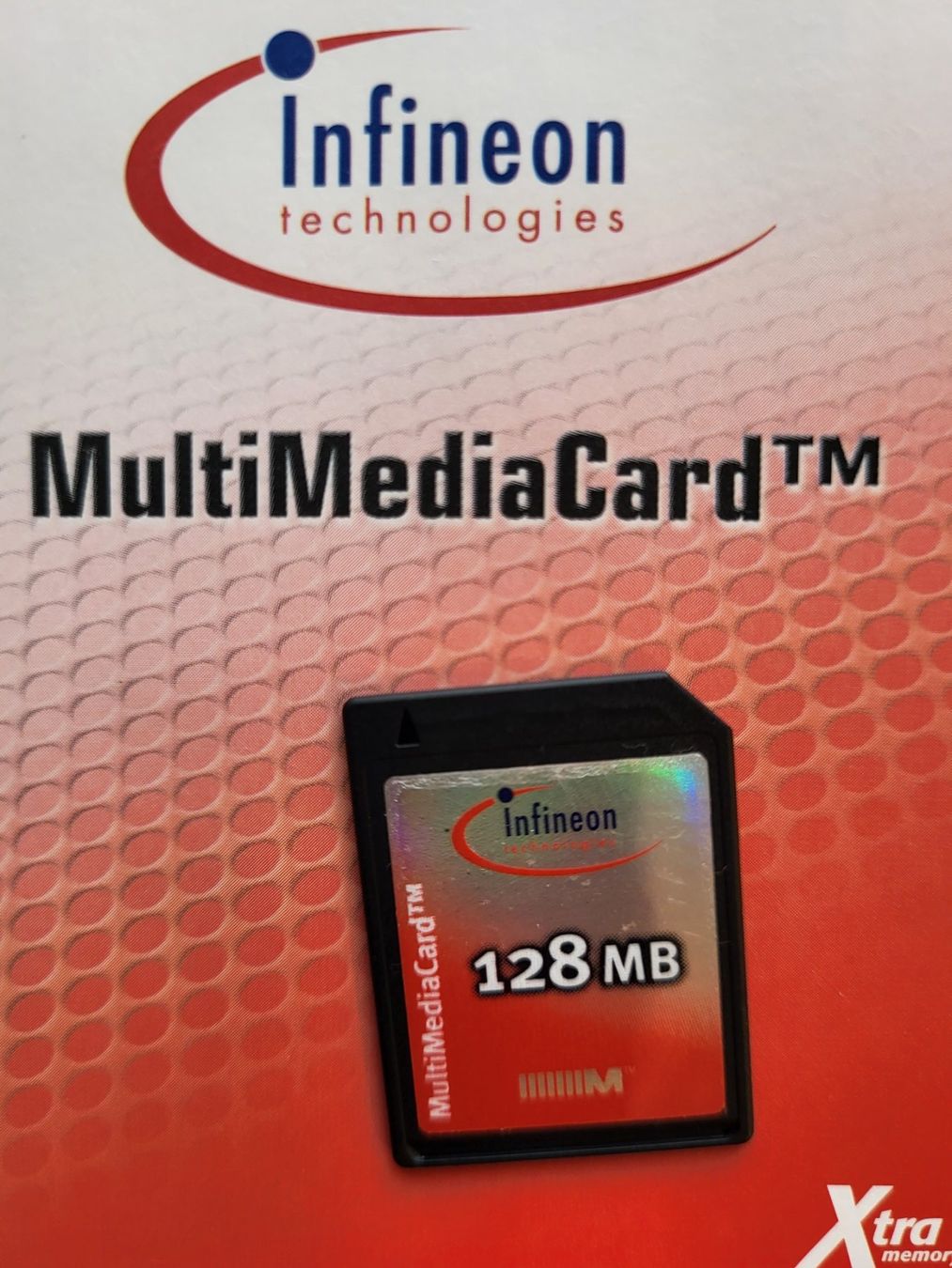 Schede di memoria: Infineon 128 MB MultiMedia Karte – Nuovo e nell'imballaggio originale da Halden venduto da TopFoto