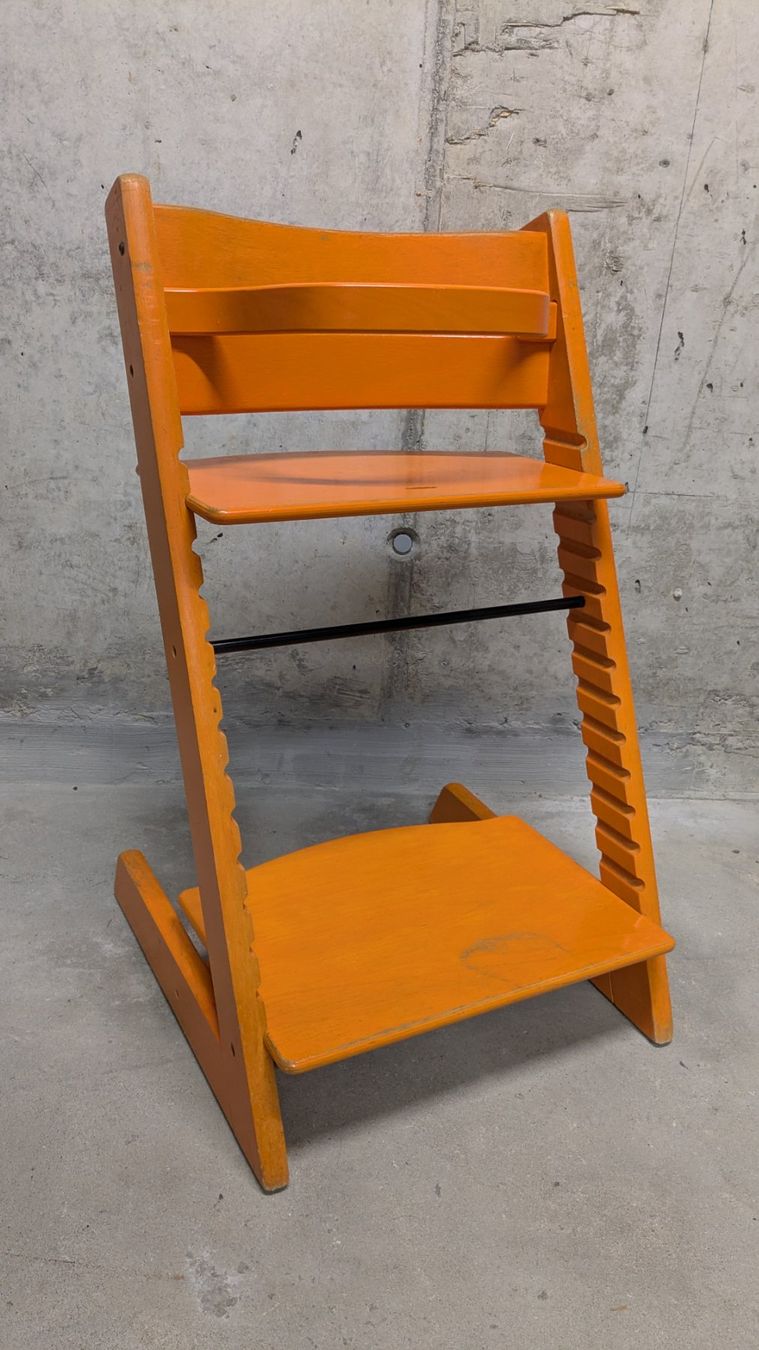 Stokke Hochstühle: Trip Trap orange – Gebraucht aus Adliswil von bibuubib